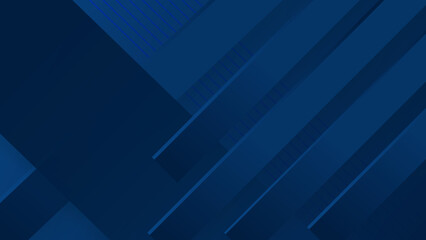 Dark blue background with abstract square shape, circles, lines, dynamic and sport banner concept.