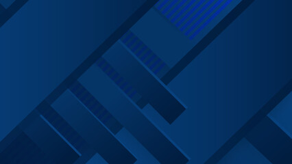 Dark blue background with abstract square shape, circles, lines, dynamic and sport banner concept.