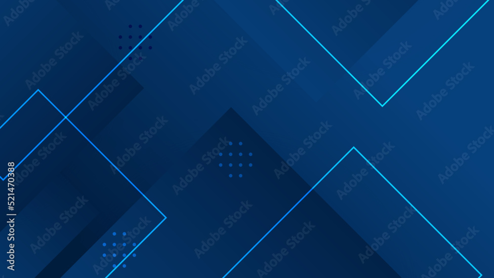 Canvas Prints modern professional blue vector abstract technology business background with lines and geometric sha