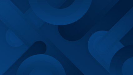 Modern professional blue vector abstract technology business background with lines and geometric shapes. Dark blue abstract background for business presentation, social media template, poster, and ads