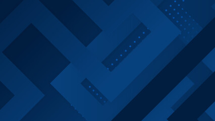 Modern professional blue vector abstract technology business background with lines and geometric shapes. Dark blue abstract background for business presentation, social media template, poster, and ads