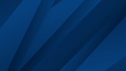 Obraz premium Modern professional blue vector abstract technology business background with lines and geometric shapes. Dark blue abstract background for business presentation, social media template, poster, and ads