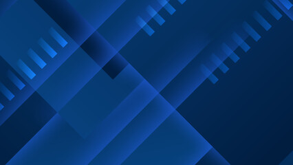 Modern professional blue vector abstract technology business background with lines and geometric shapes. Dark blue abstract background for business presentation, social media template, poster, and ads