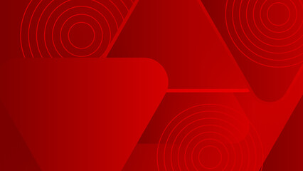 Abstract geometric red background
