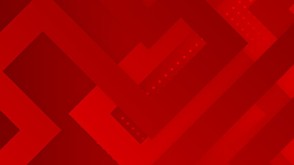 Abstract geometric red background