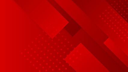 Abstract geometric red background