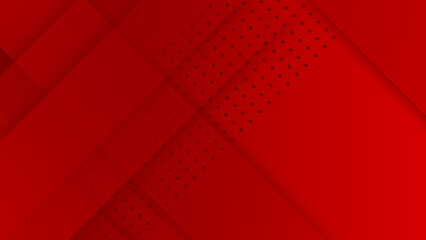 Obraz premium Abstract geometric red background