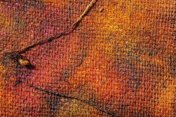 Paint on canvas- abstract background. Pattern fabric