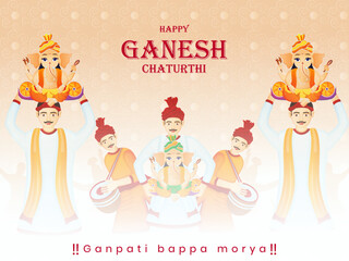 elebration of Lord Ganesha birthday, Indian people Welcomes him in our house. happy Ganesha Chaturthi.