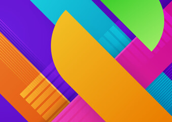 Colourful abstract background. Modern abstract covers, minimal covers design. Colorful geometric background, vector illustration.