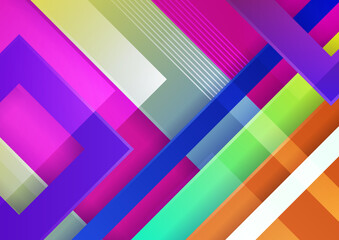 Obraz premium Colourful abstract background. Modern abstract covers, minimal covers design. Colorful geometric background, vector illustration.