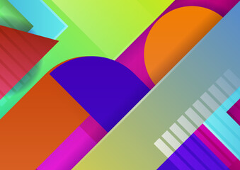 Colourful abstract background. Modern abstract covers, minimal covers design. Colorful geometric background, vector illustration.