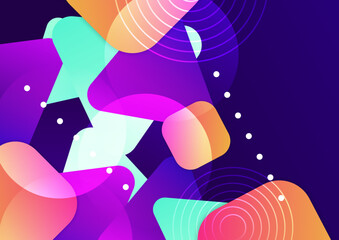 Colourful abstract background. Modern abstract covers, minimal covers design. Colorful geometric background, vector illustration.