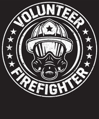 Obraz premium volunteer firefighter