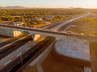 Fototapeta premium Gaborone Boatle road at sunset