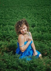 Fototapeta premium portrait of a beautiful young lady 