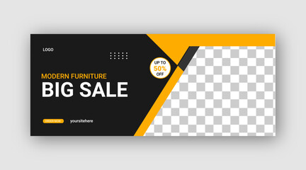 Fashion sales social media banner or social media template
