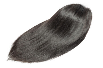 straight black human hair weaves extensions lace wigs - obrazy, fototapety, plakaty