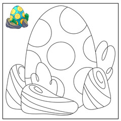 children's educational game. logic tasks. coloring book. dinosaur.