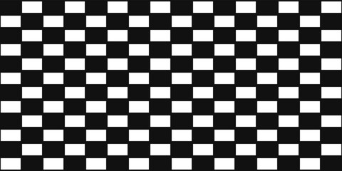 Fototapeta premium White bricks in a seamless primitive pattern. White rectangles stacked in a grid.