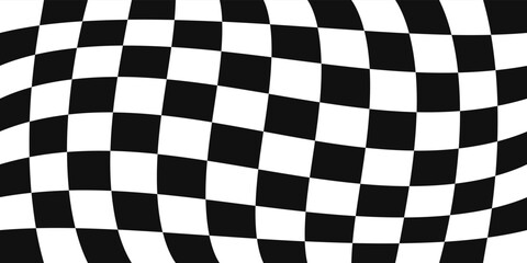 Checkered pattern is convex and seamless. A simple pattern reminiscent of a racing flag. Seamless flag for interior design.