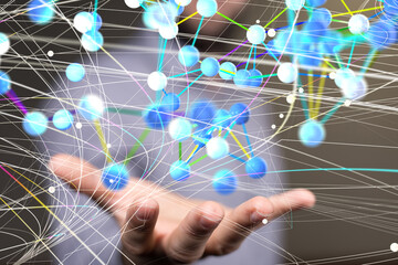 conference Digital Network and data concept 3d