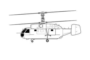 Helicóptero de dos rotores ka-27