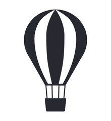 Hot air balloon ballooning flight icon