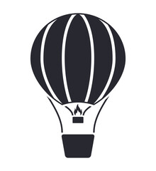 Hot air balloon flying balloon icon