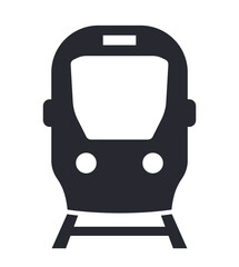 Tram train subway streetcar vector icon