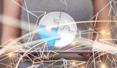 Business solutions, success and strategy, learning concept. .