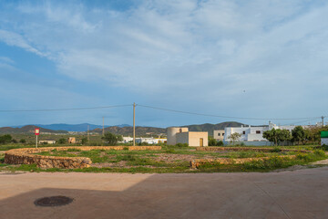 Fototapeta na wymiar Cityscape of the village of Albaricoques (Almeria, Andalusia,Spain)