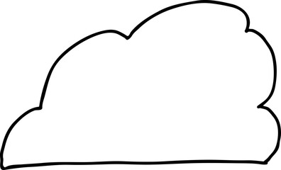 Speech bubble for chat communication symbol. Empty background balloon talk cloud for message chatting. Comic cartoon element. Hand drawn retro vintage vector illustration. Simple line drawing.