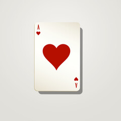 hart card  ace poker gambling illustration