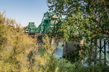 Obraz premium Freeport Bridge in Sacramento, California.