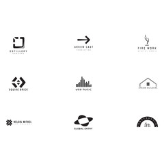 creative modern and typography logo design.