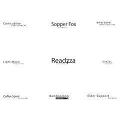 creative modern and typography logo design.