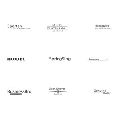creative modern and typography logo design.