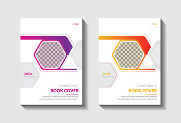 Corporate book cover design template