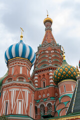 Fototapeta na wymiar St. Basil's Cathedral in Moscow Russia, vertical photography