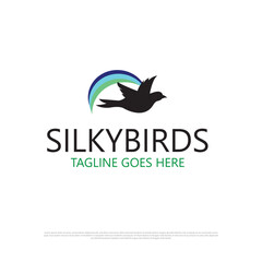 Fototapeta premium logo design for birds shop vector, bird logo design, pet logo vector, pet shop logo 