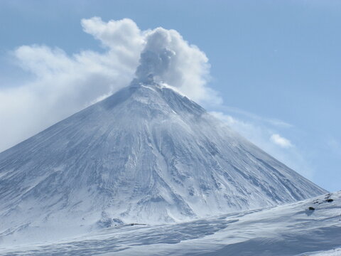 Eruption Klyuchevskaya Sopka