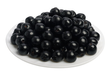 Сhokeberry berries, isolated