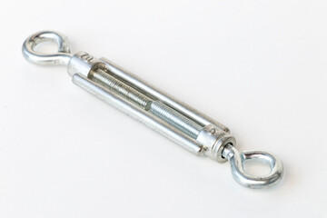 Metal lanyard isolated on white background