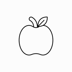 Apple Icon in trendy flat style isolated on white background. Apple Icon page symbol for your web site design Apple Icon logo, app, UI. Apple Icon Vector illustration, EPS10.