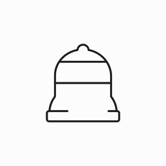Bell Icon in trendy flat style isolated on white background, for your web site design, app, logo, UI. Vector illustration, EPS10. christmas bells, church bell, school bell icon