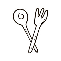 Single hand drawn appliances. Doodle vector illustration. Isolated on white background.