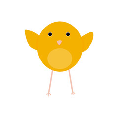 Vector clipart with cute chick.Chick illustration.