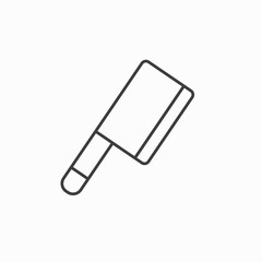 meat cutting knives icons. Butcher knives isolated on a white background. Vector illustration