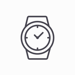 Watch icon vector illustration isolated on white background